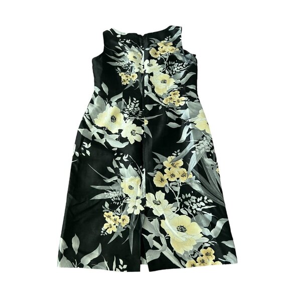 Le Suit A Line Sleeveless Sheath Dress Size 10 Floral - Picture 2 of 6